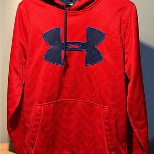 Under Armour Men's Red and Blue Sweater